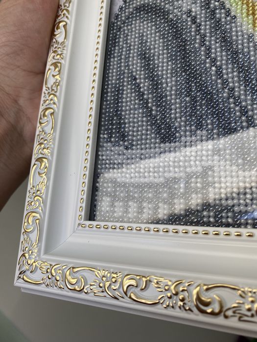 Вишита ікона бісером