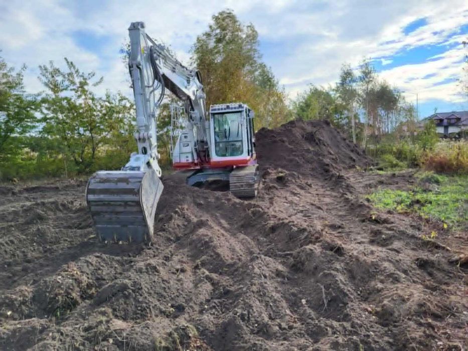 Usługi koparką gasienicowa prace ziemne wykopy rozbiórki wyburzenia