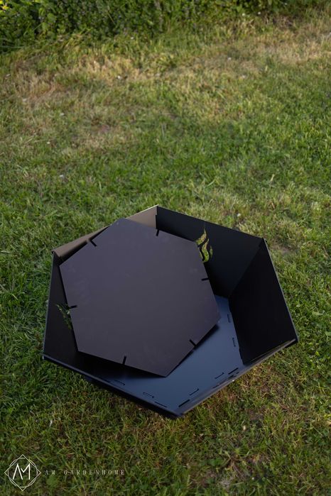 PALENISKO ogrodowe HEKSAGON 75cm Podwójne dno nie do przepalenia 0,5cm