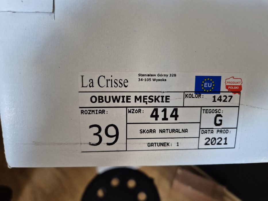 Buty skórzane brąz rozmiarze. 39