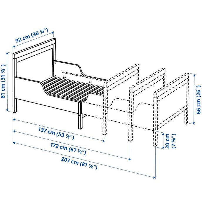 Cama extensível x2