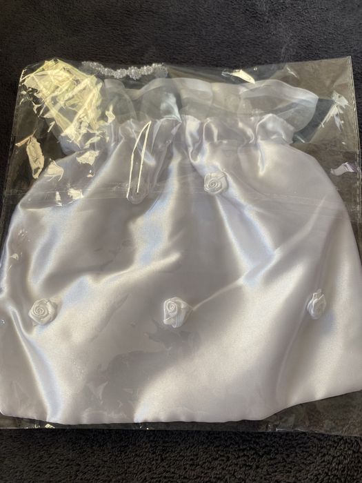 Torebka komunijna satynowa do ręki