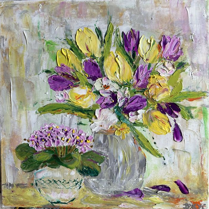 Картини: квіти(олія, полотно)