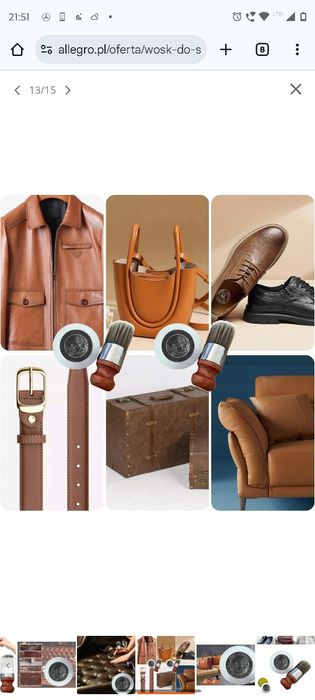 Balsam, preparat do mebli skórzanych z woskiem pszczelim.