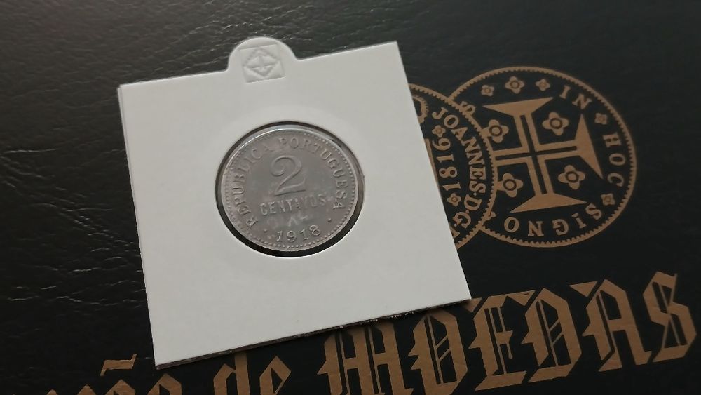 Moeda de 2 Centavos de 1918 Ferro (Verdadeira)