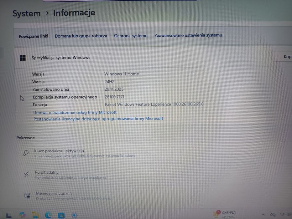 Laptop HP 250 G5 proc. I3 RAM 8 GB