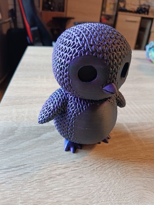 Pingwinek  z włóczki druk 3D