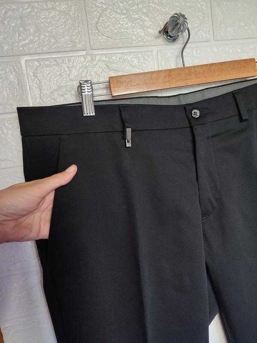 чёрные брюки стрейч Trussardi / 50-52рр (см. замеры)