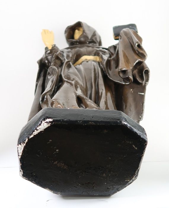 Grande Escultura de Frade em cerâmica Séc. XIX