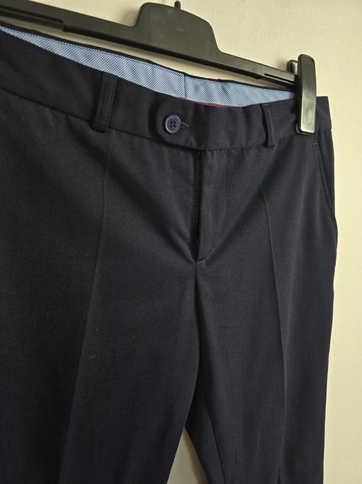 Granatowe spodnie garniturowe Kubenz Legend L