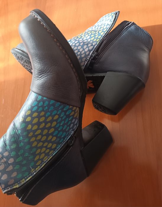 Botins azuis com padrão - Art