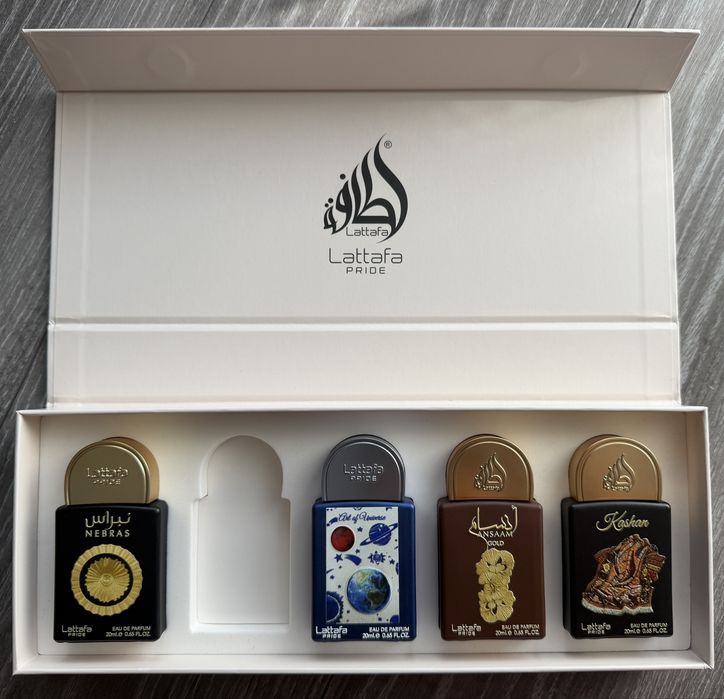 Lattafa Pride zestaw 4 zapachy po 20 ml wody perfumowane