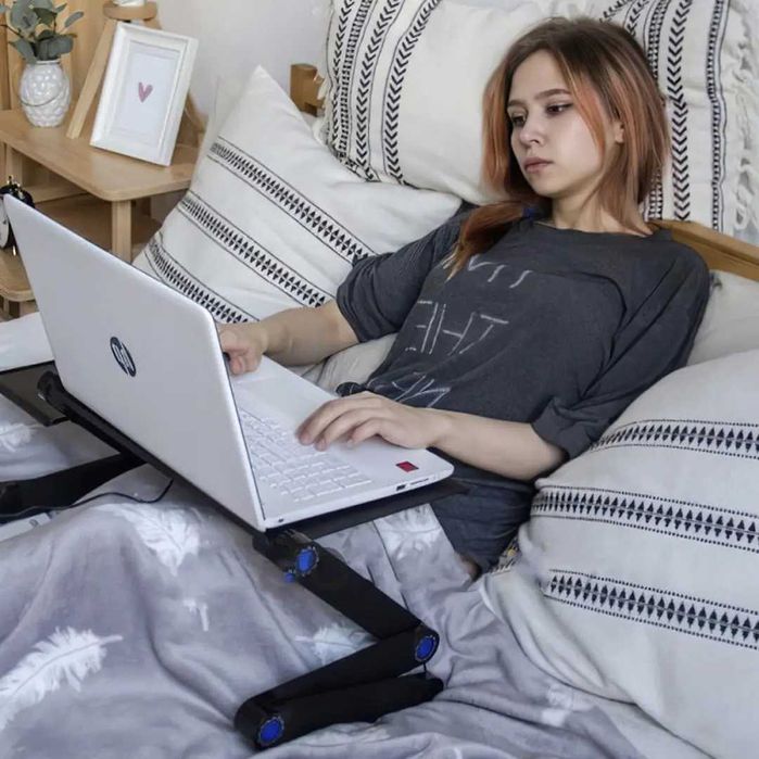 складной столик для ноутбука с охлаждением/ подставка для ноутбука