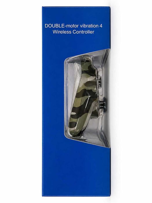 Comando Wireless Compatível PS4 — Camo Verde, Vibração Dupla, Novo | Garantia