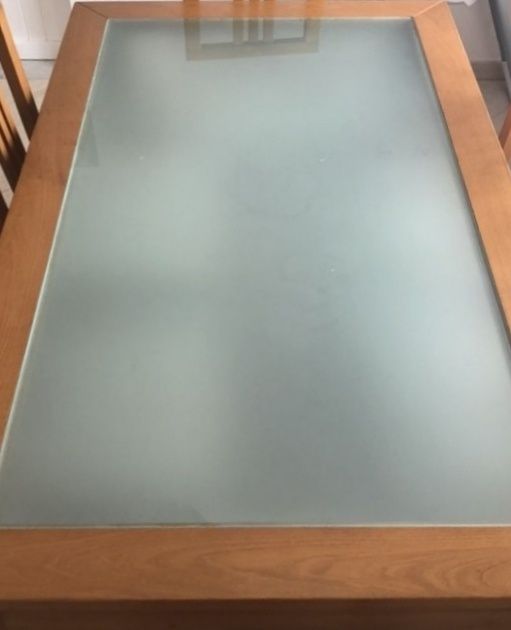 Mesa de jantar de cerejeira com 6 cadeiras