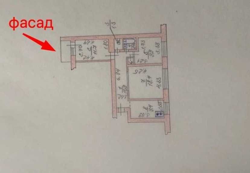 Продаж фасадного житлов приміщення - 67м2, пр-т Шевченка, 7, Вишгород