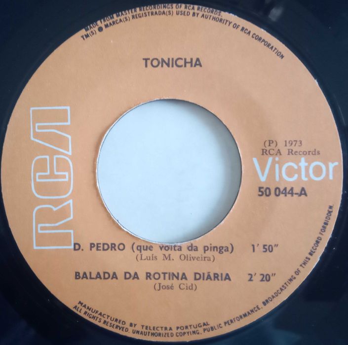 Tonicha	- - - - -	D. Pedro	- - - - -	EP