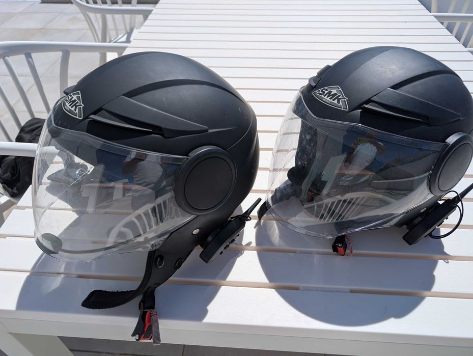 Scooter elétrica LVNENG LX04 (2021) + mala, 2 capacetes com intercomunicador e extras
