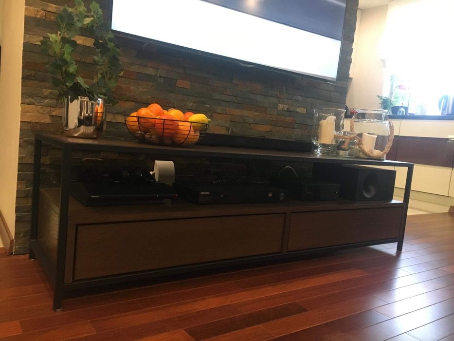 Stolik kawowy, szafka rtv styl loft drewno