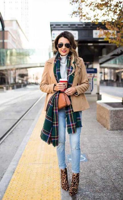 Botins estampados da Zara em pele