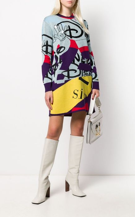 трикотажное шерстяное платье iceberg since 1974 disney / размер S