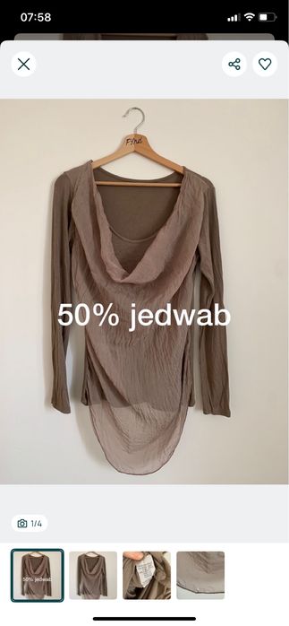 Bluzka z jedwabiem s/m