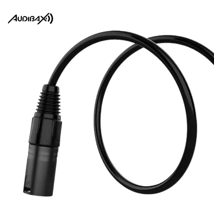 Audibax Silver Black Cabo DMX 5 pinos 2 metros