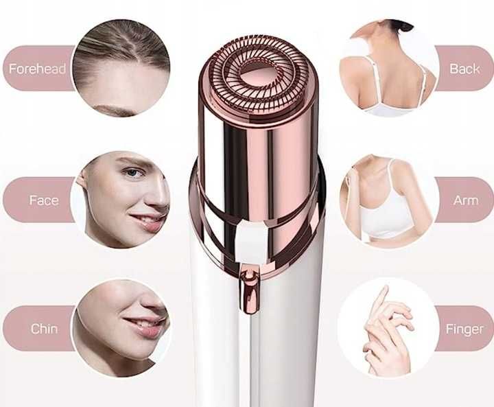 Depilator Gurelax do twarzy + 2 GŁOWICE DLA KOBIET