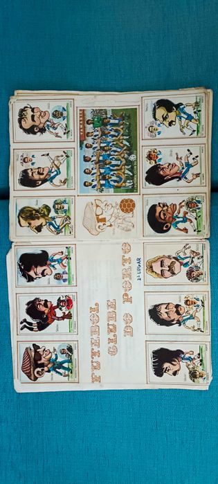 caderneta de cromos Arte e Futebol