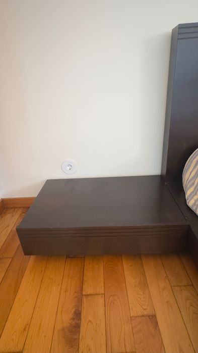 cama de casal - madeira maciça