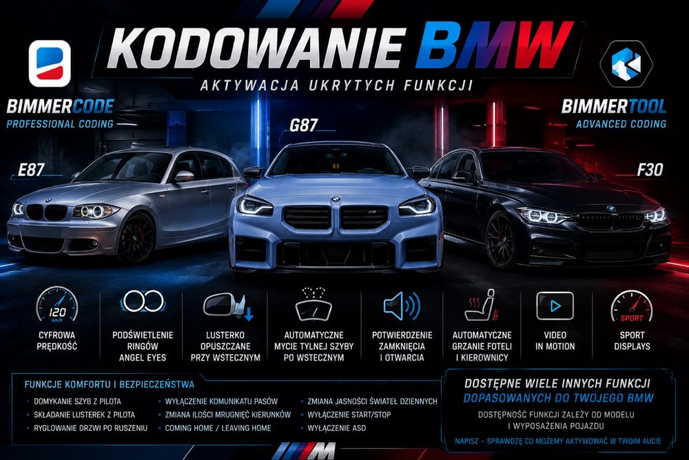Diagnostyka/Kodowanie BMW | Ukryte Funkcje | BimmerCode