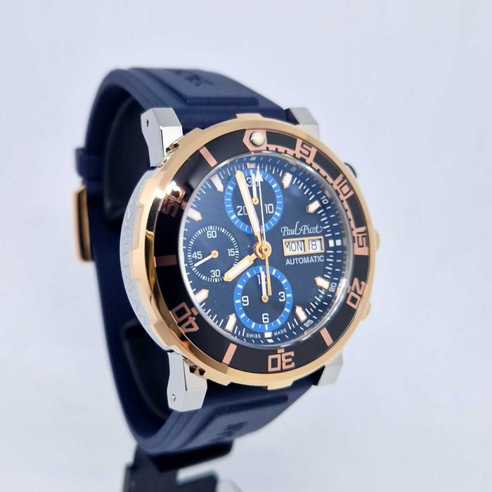Акція Paul Picot Yachtman III Chronograph P1127. сталь золото