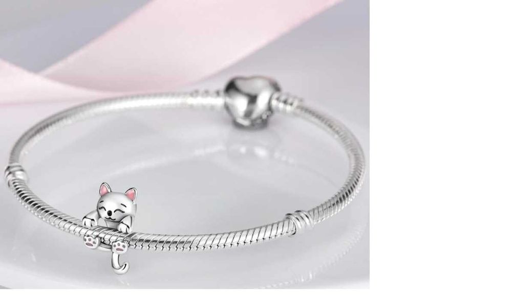 Zawieszka Charms s925 kot