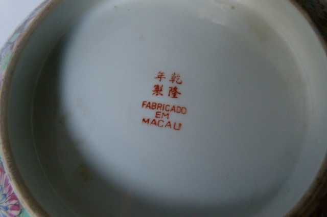Taça Millefleurs, porcelana Made in Macau