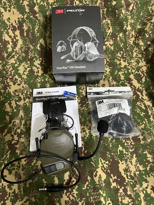 Активні тактичні навушники 3M PELTOR ComTac VIII з гарнітурою + РТТ…