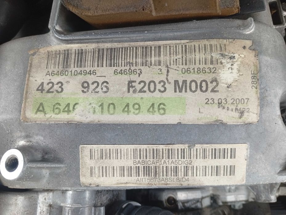 motor mercedes benz w203 c220 cdi 150cv (646963)