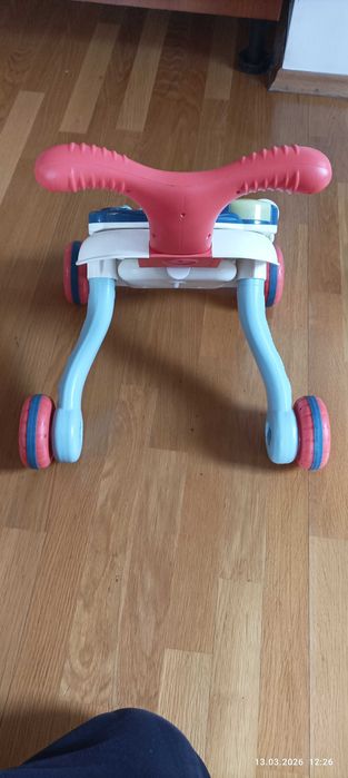 Chodzik pchacz 2w1 + stolik edukacyjny – gra, stan dobry