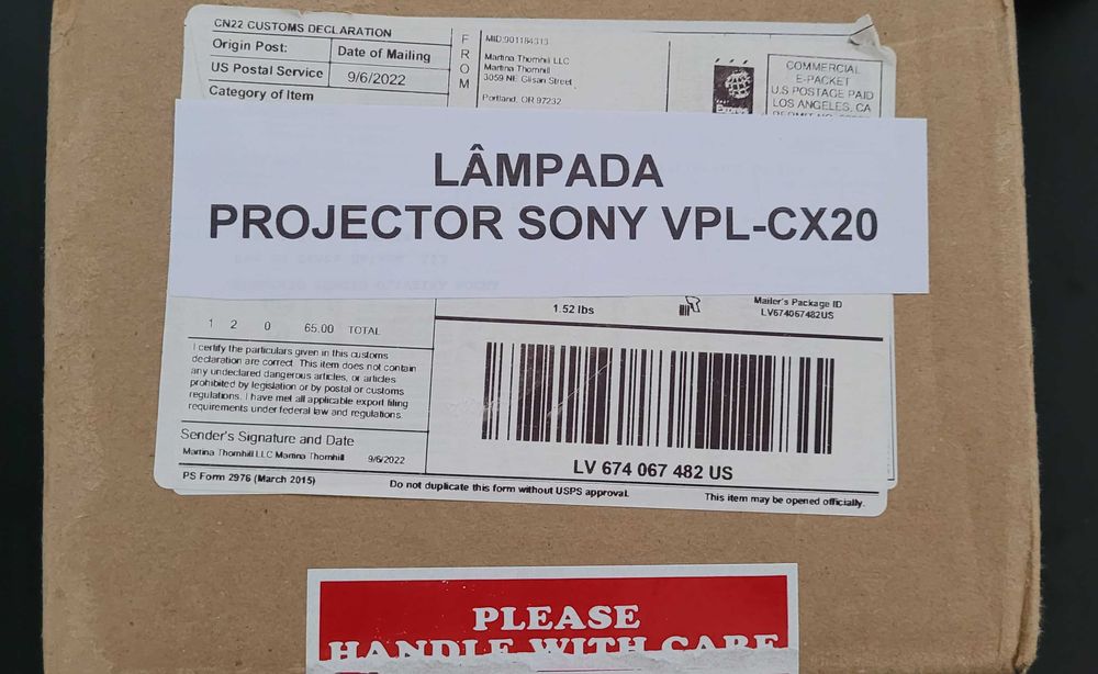 Lâmpadas para Projector de Vídeo NEC e Sony