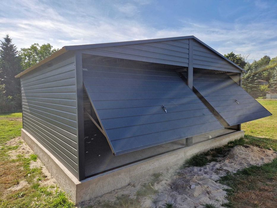 Garaż Premium Blaszak 4m na 5 m Garaż blaszany Garaże blaszane 4x5 4x6 4x7 5x5 5x6 5x7 - Producent !!!
