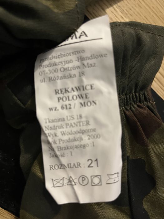 Rękawice wojskowe polowe 2 pary
