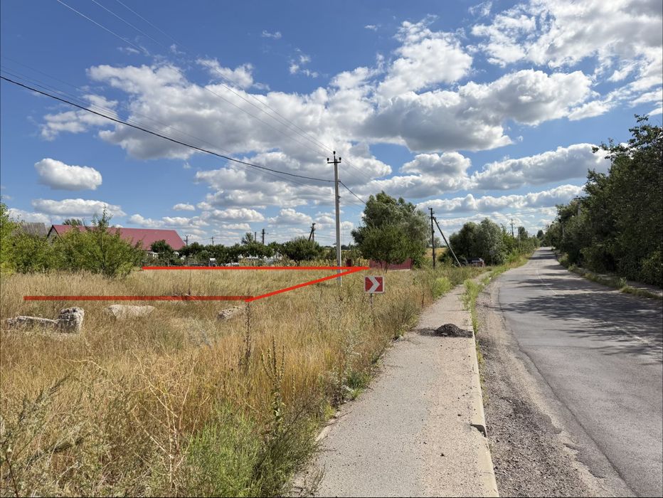 Продаж земельної ділянки біля озера — 7 соток під забудову, с. Бузова