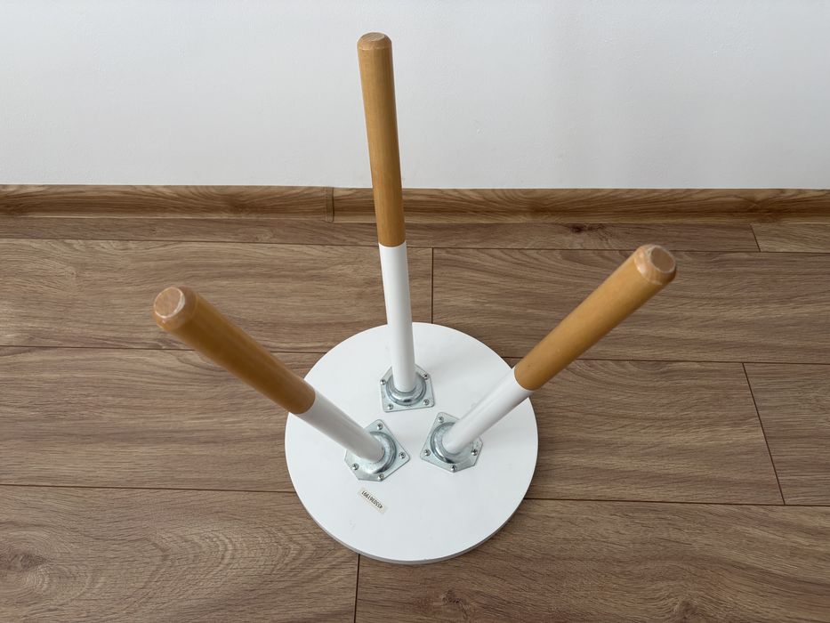 Stolik, taboret drewniany