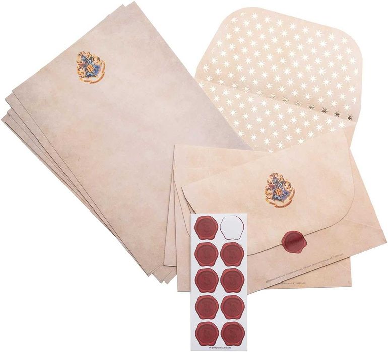 Harry Potter papel de carta + envelopes + selos - NOVO - ENVIO GRÁTIS