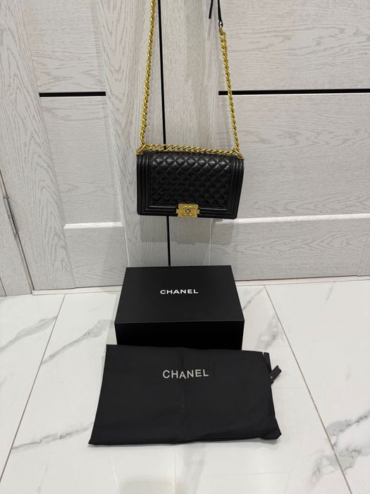 Сумка кожаная в стиле Chanel