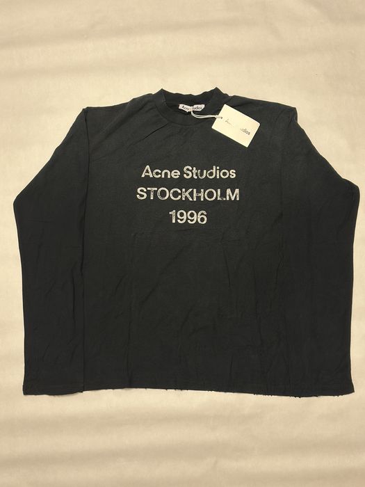 Acne Studios Black Longsleeve M S акне студиос лонг черный лонгслив М С