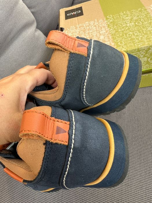 Trekkingi skórzane CMP roz 36/23,5 cm granatowe unisex