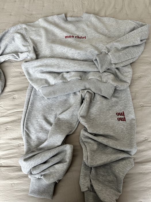 Костюм жіночий тринитка Пенье м/л сірий меланж