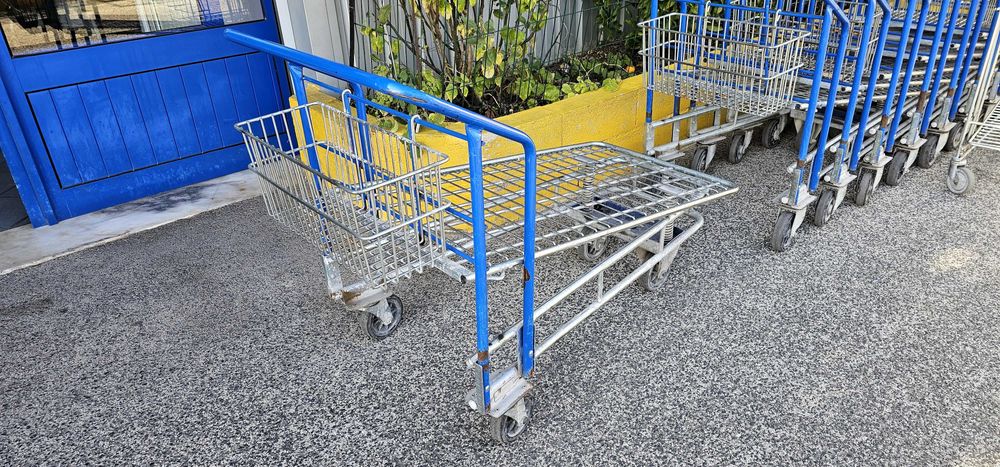 Carrinhos de compras de aluminio