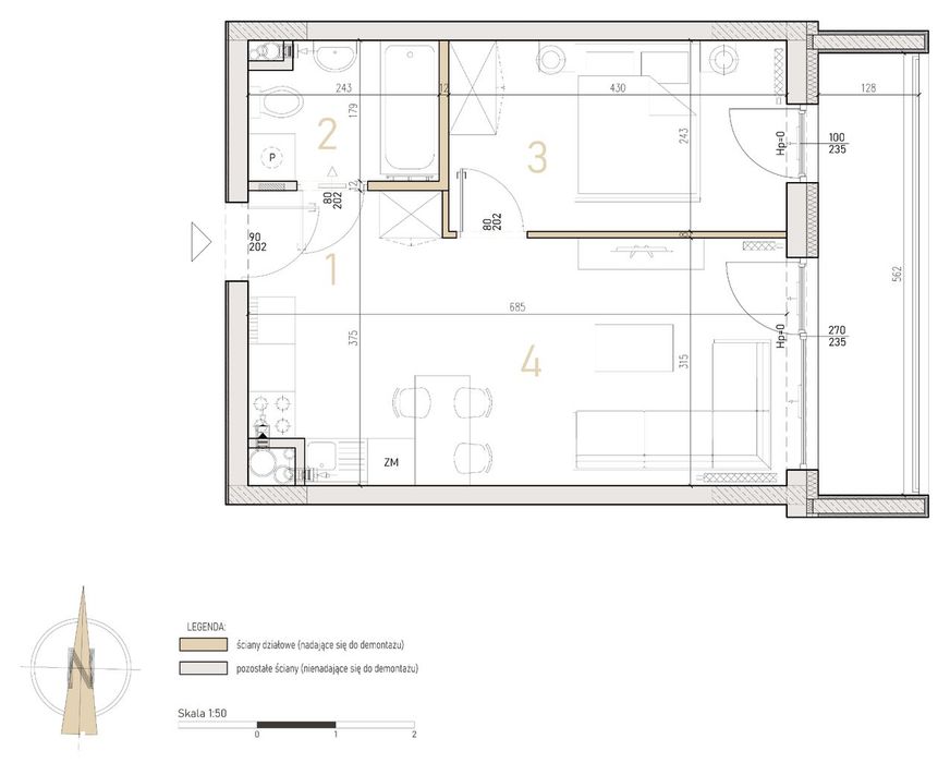 Mieszkanie M8 - Apartamenty Verti, Radom