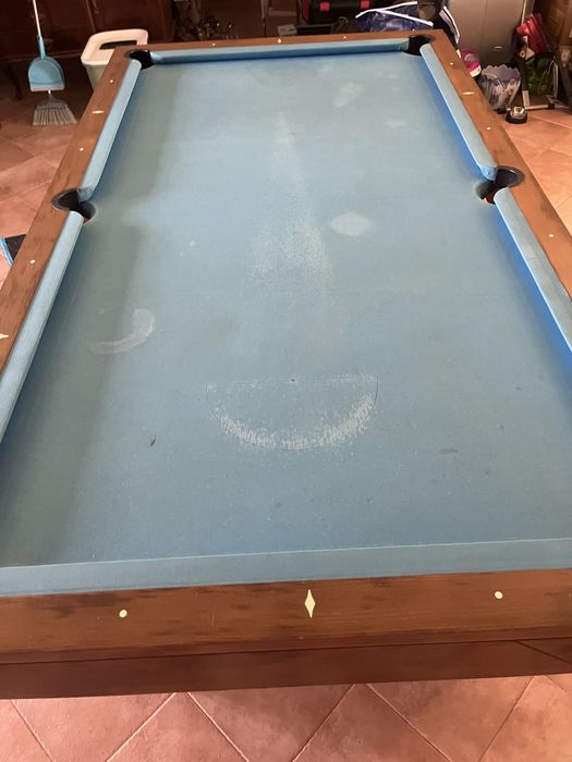 Mesa bilhar tampo azul